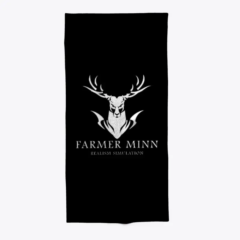 Farmer Minn Bath Towels - White Logo